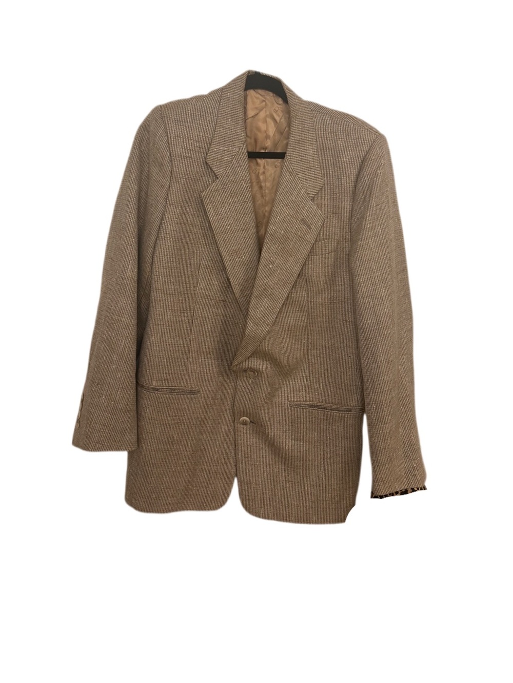 Vintage Christian Dior Blazer Silk
Tan size 26R made for Macys Union USA made.